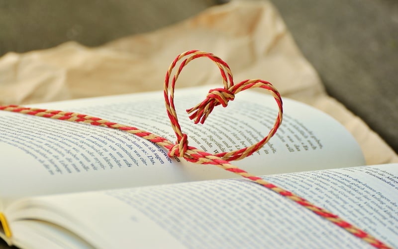 Books on a shelf